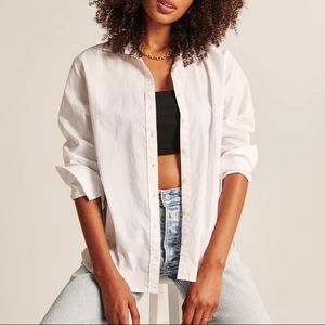 NWT Abercrombie 90s Oversized Button Up Shirt